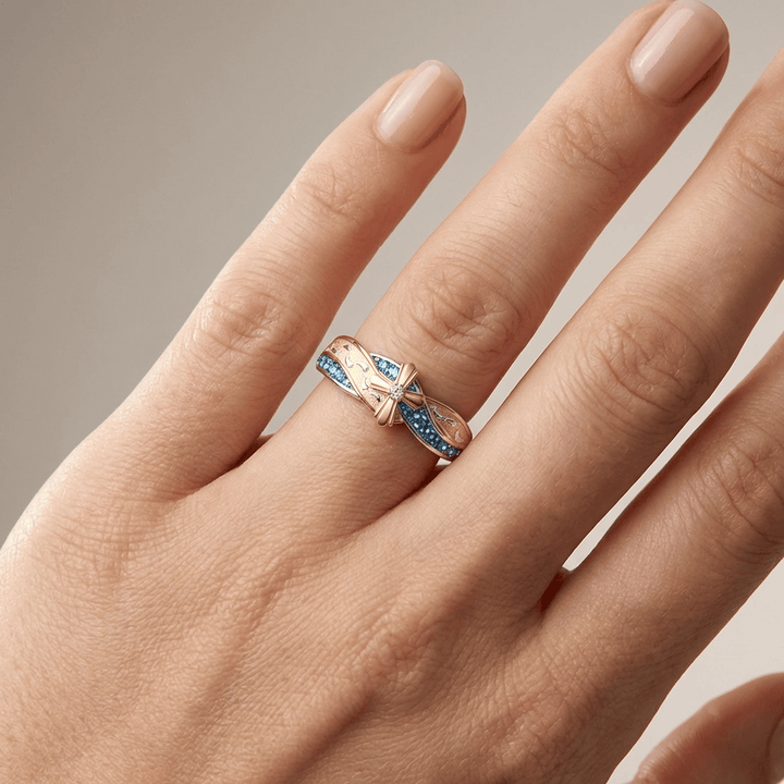ANILLO DE MAMÁ HECHO A MANO CON ZIRCÓN Y PLATA DETALLADO