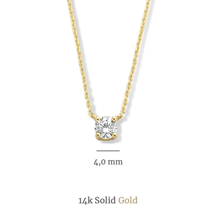 Conjunto de Collar y Pulsera Piedra Moissanite | Oro