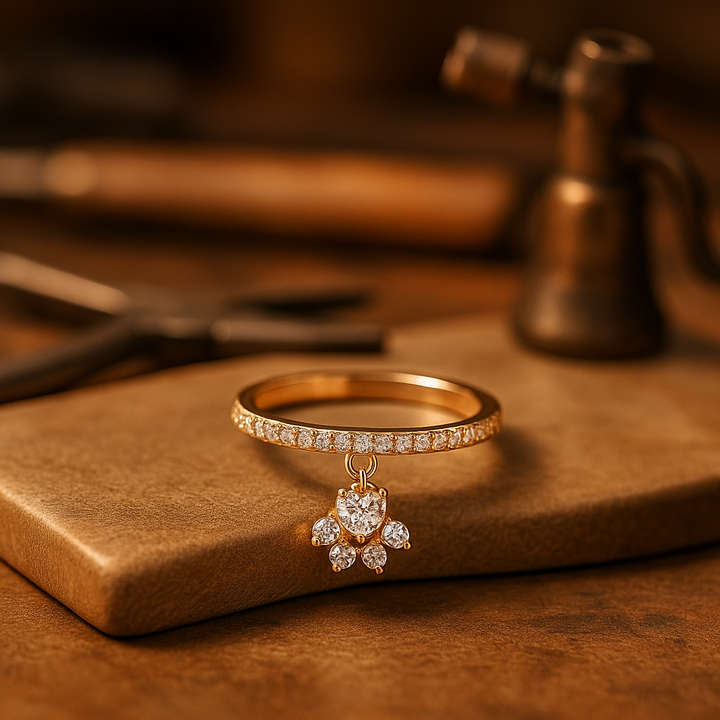 Anillo Paw & Heart en Oro y Plata
