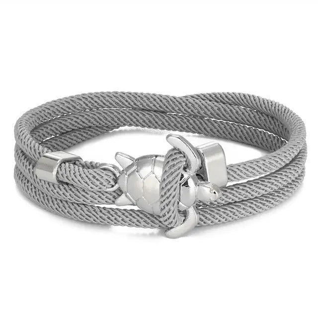 Pulsera artesanal con tortuga marina