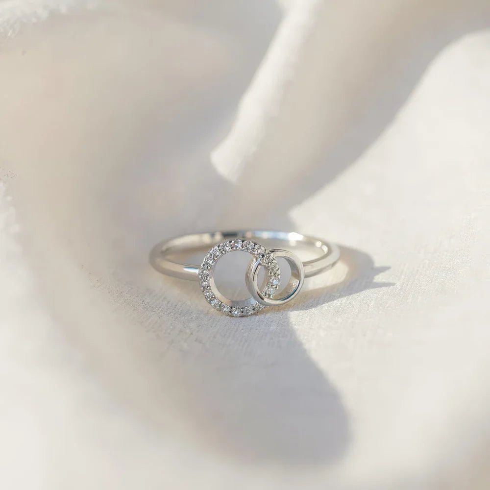 Anillo Hermanas por Siempre – La hermana mayor y la hermanita (Ajustable)
