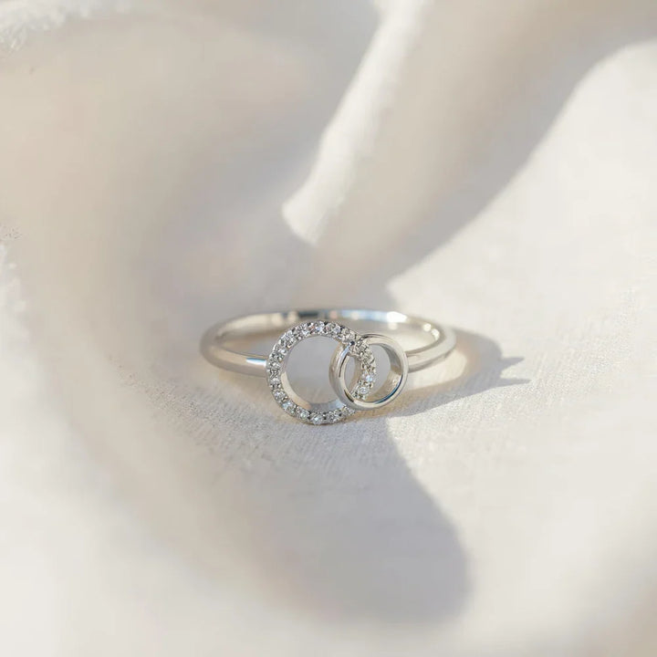Anillo Hermanas por Siempre – La hermana mayor y la hermanita (Ajustable)
