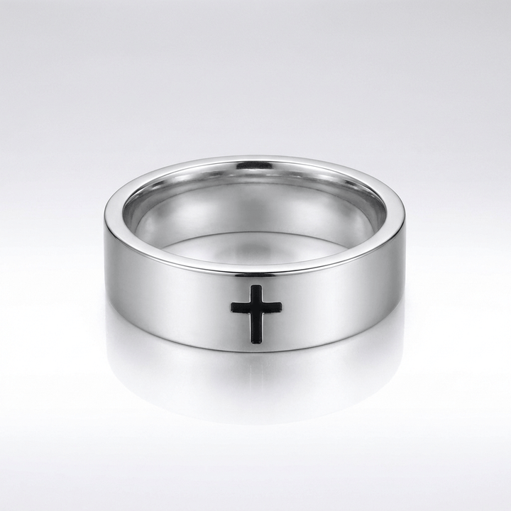 ANILLO CRUZADO UNISEX DE PLATA